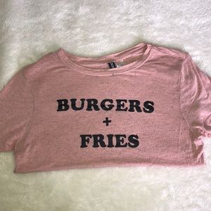 Burgers and Fries t shirt